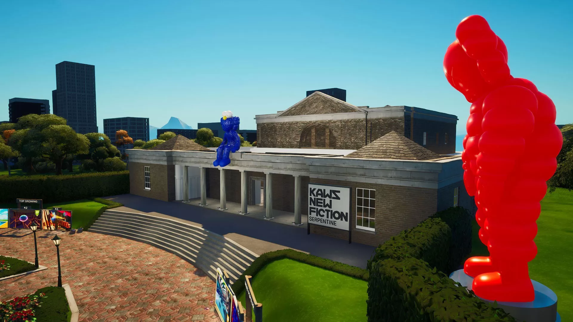 Sztuka KAWS w centrum powitalnym