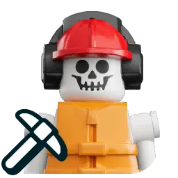 Kopalniowy szkieletowy napastnik (kask) (Mine Skeleton Striker (Hard Hat))