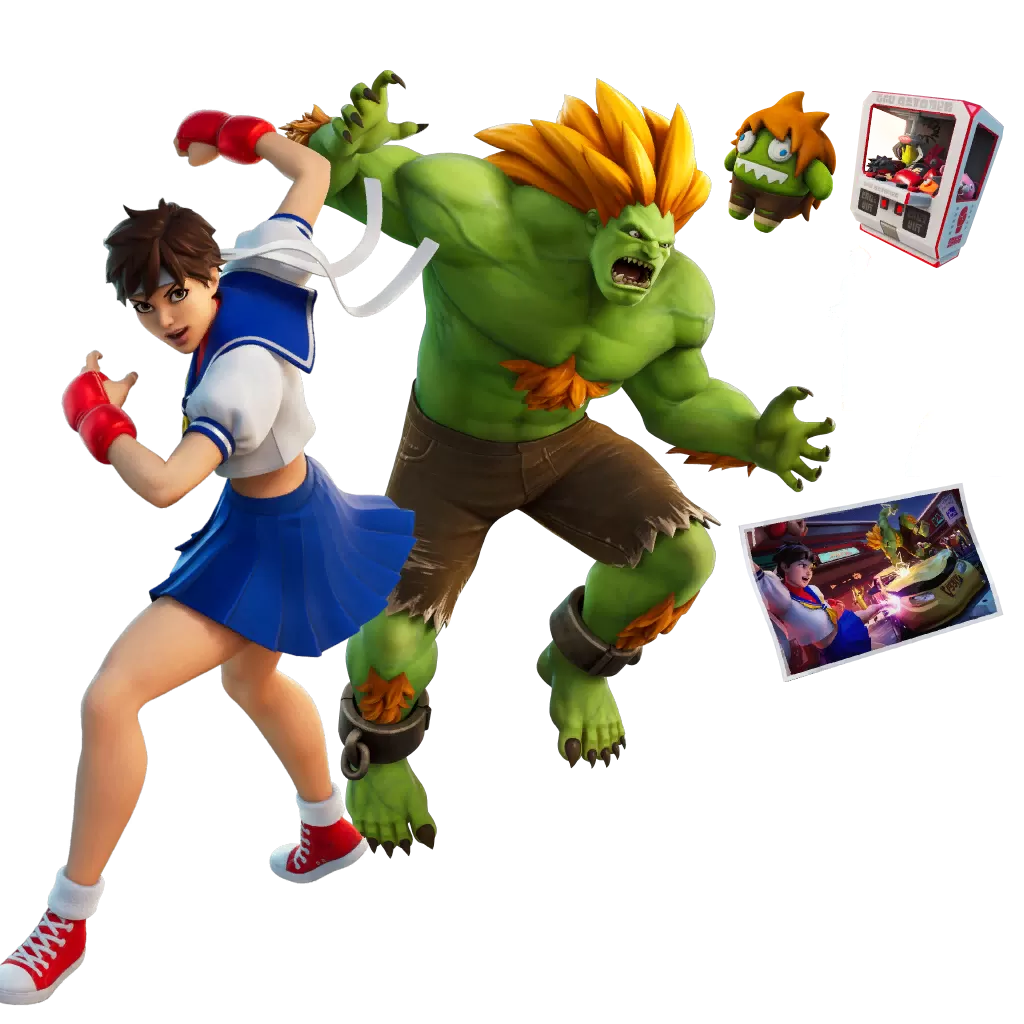 Zestaw Sakura I Blanka Zestaw Fortnite Battle Royale