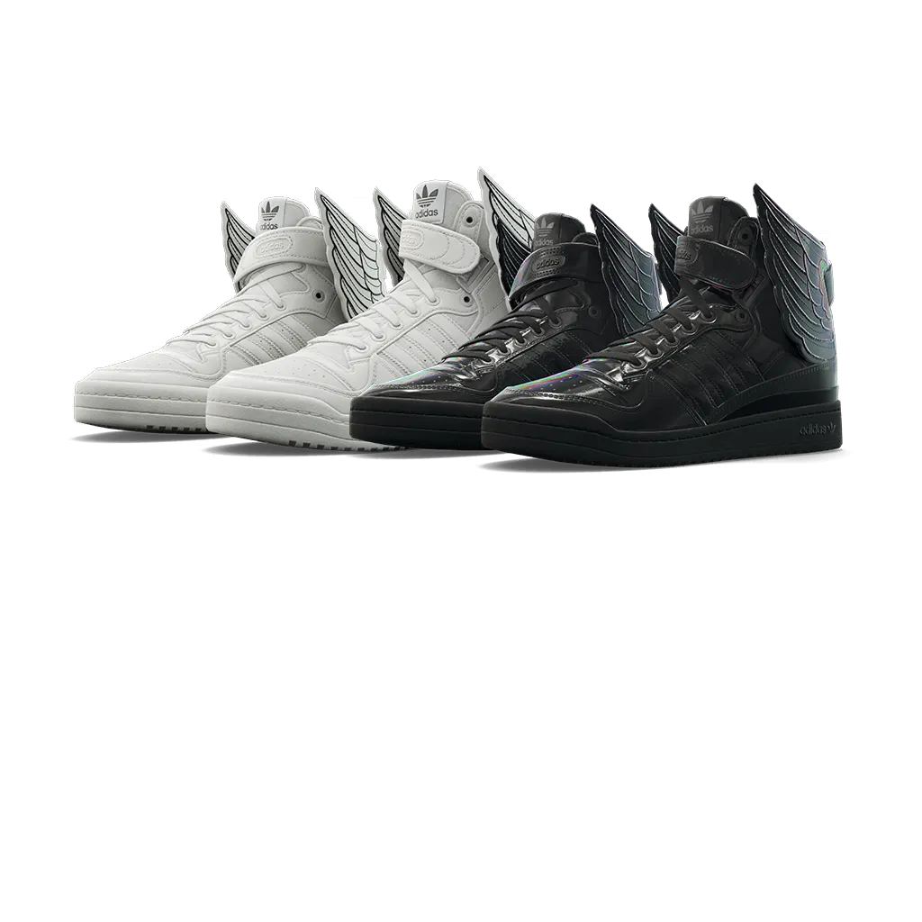 Zestaw adidas Forum JS Wings „Black Opal” i „White” ()