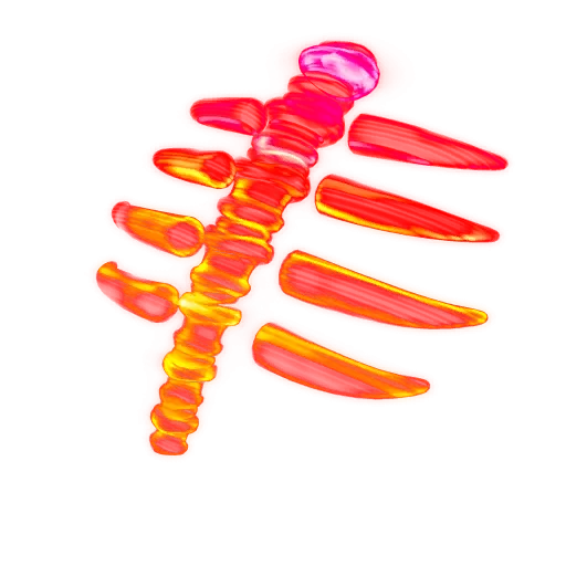 Widmowy Szkielet (Pomarańczowy) (Spectral Spine (Orange))